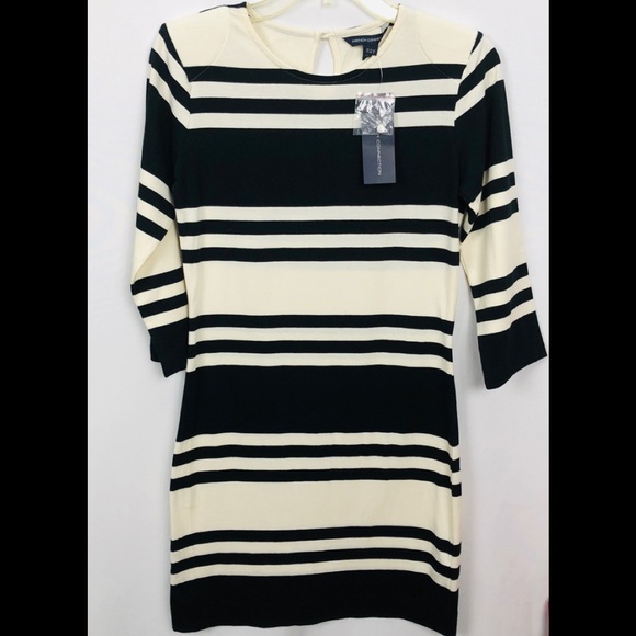 French Connection Dresses & Skirts - French Connection Jag Stripe 3/4 Sleeve Dress 8